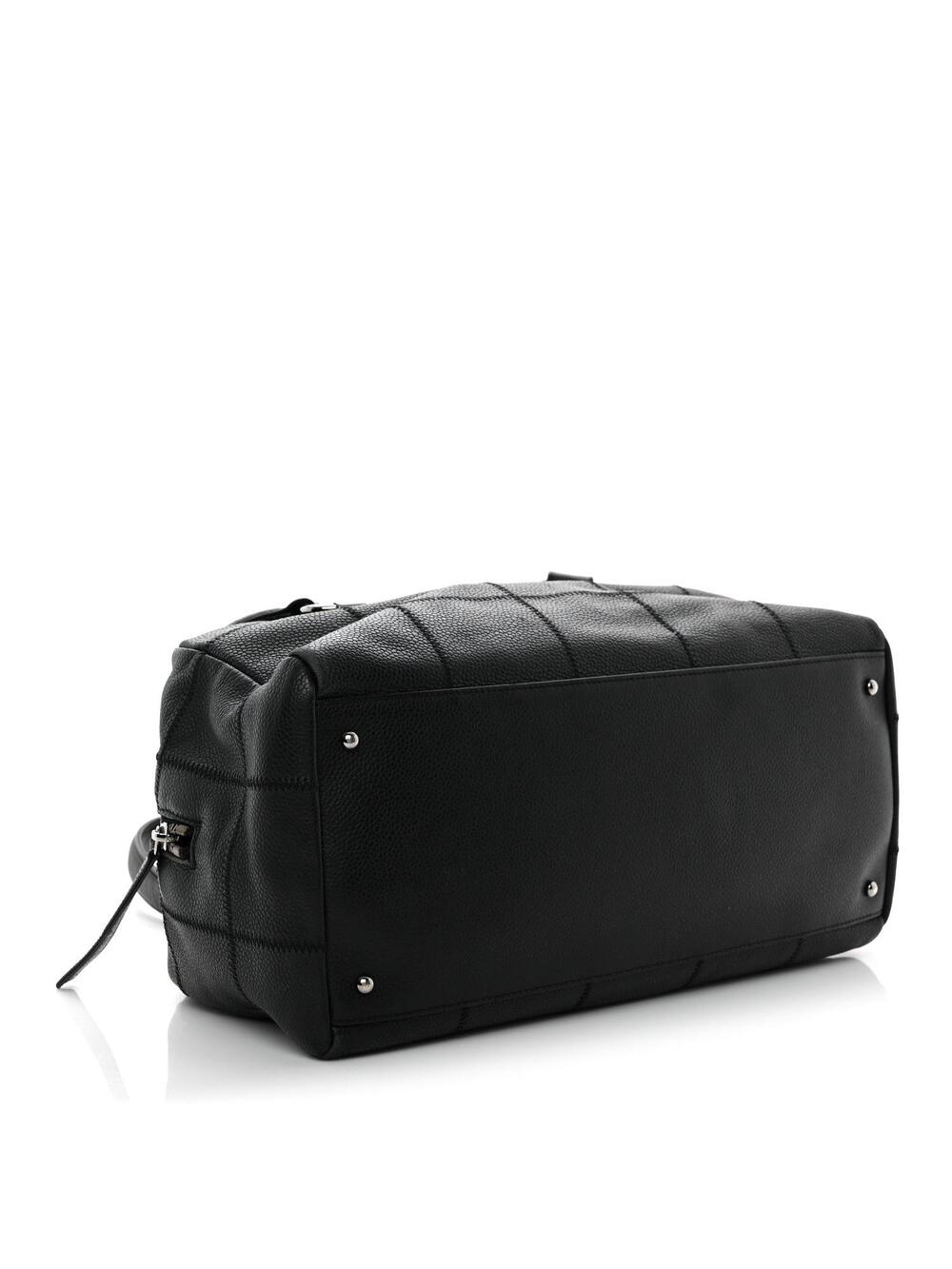 Chanel Caviar Square Stitched Bowler #279265C12B - Picture 4 of 9